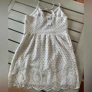 Abercrombie & Fitch NWT Spaghetti Strap White Dress Sz Large